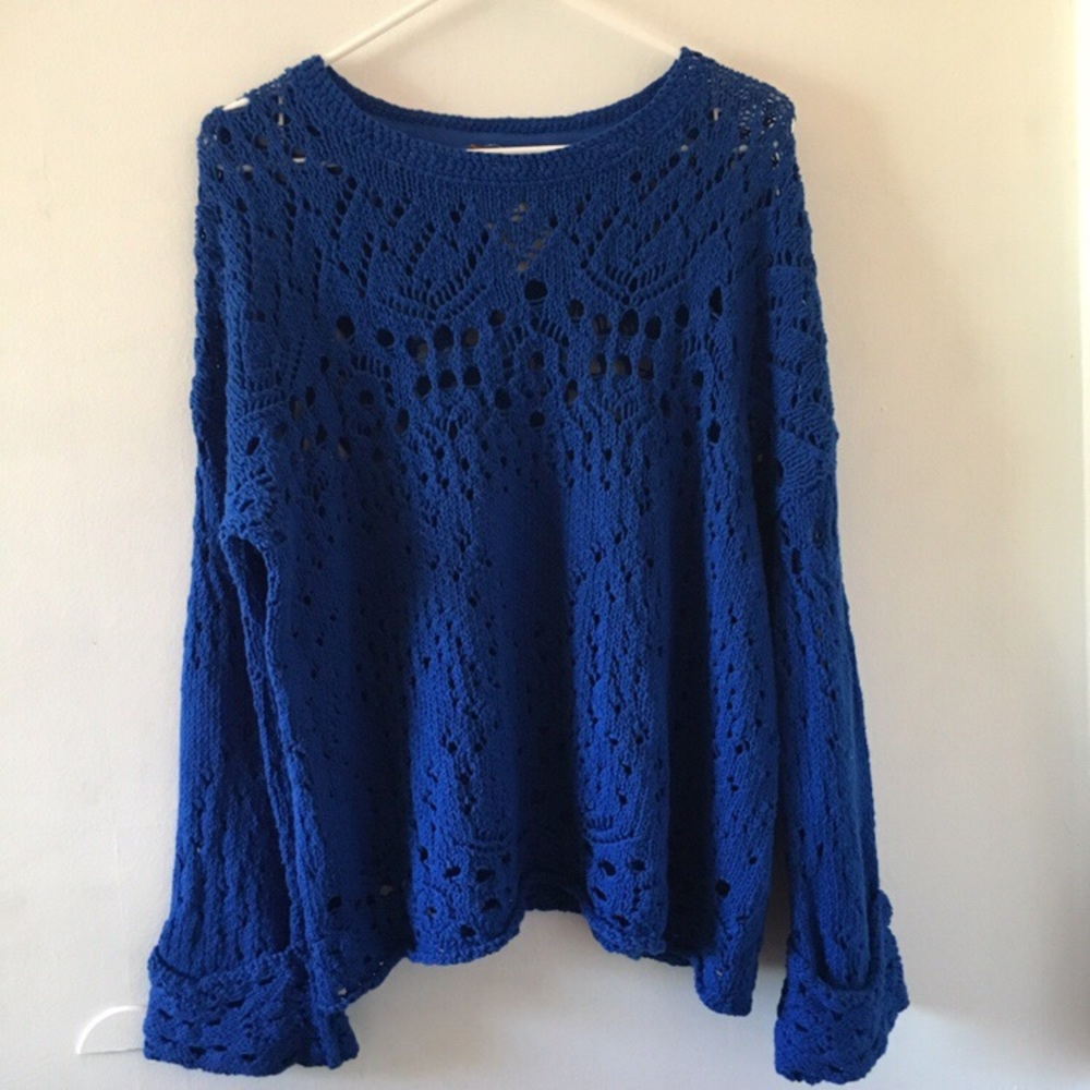 Nwt Free People Blue Sweater